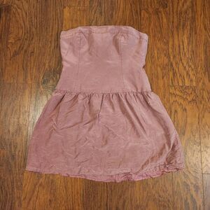 J. Crew silk strapless mini-dress